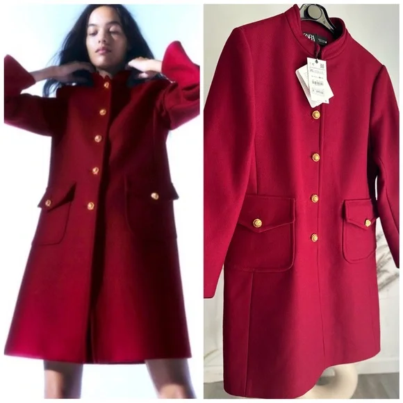 Zara | Jackets & Coats | Zara Manteco Italian Fabric Short